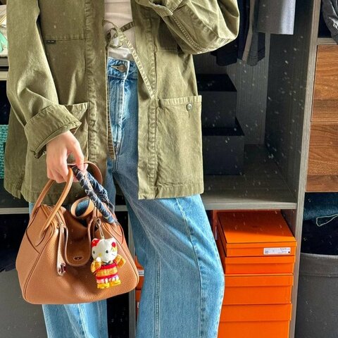 HERMES - 37棕TC銀釦 lindy╻26cm ╻全新商品 ╻