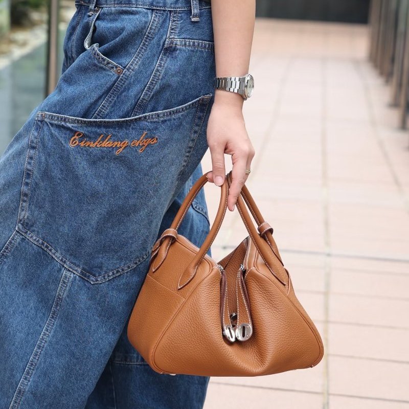 HERMES - 37棕TC銀釦 lindy╻26cm ╻全新商品 ╻-1