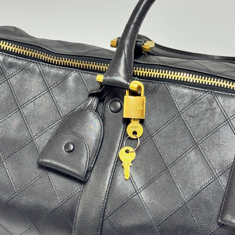 【極新美包🎁】 Chanel 香奈兒 黑金波士頓包 （專櫃25萬）-11