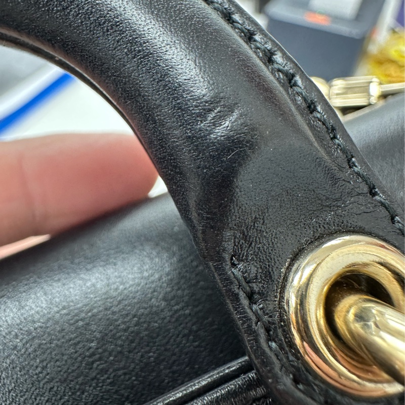 DIOR Lady D-Joy 黑金羊皮 Micro Size-8