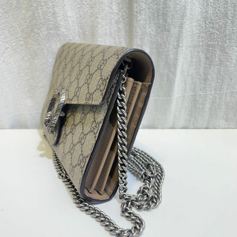 【包稅】GUCCI 狄俄尼索斯迷你鏈條斜背包 401231-3