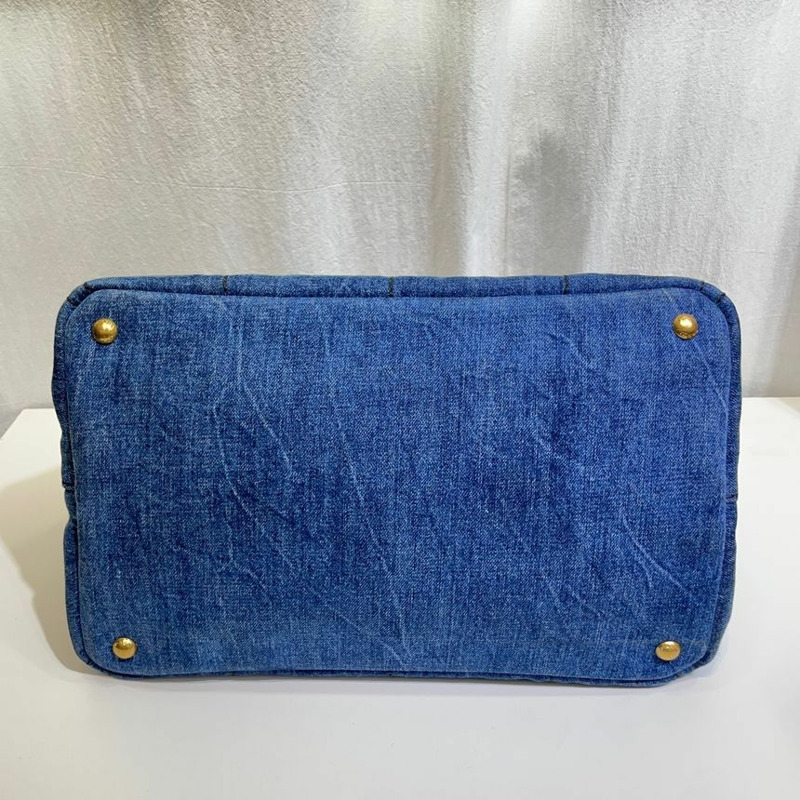 【包稅】PRADA B2642B 牛仔布 Kanapa 單肩包-6