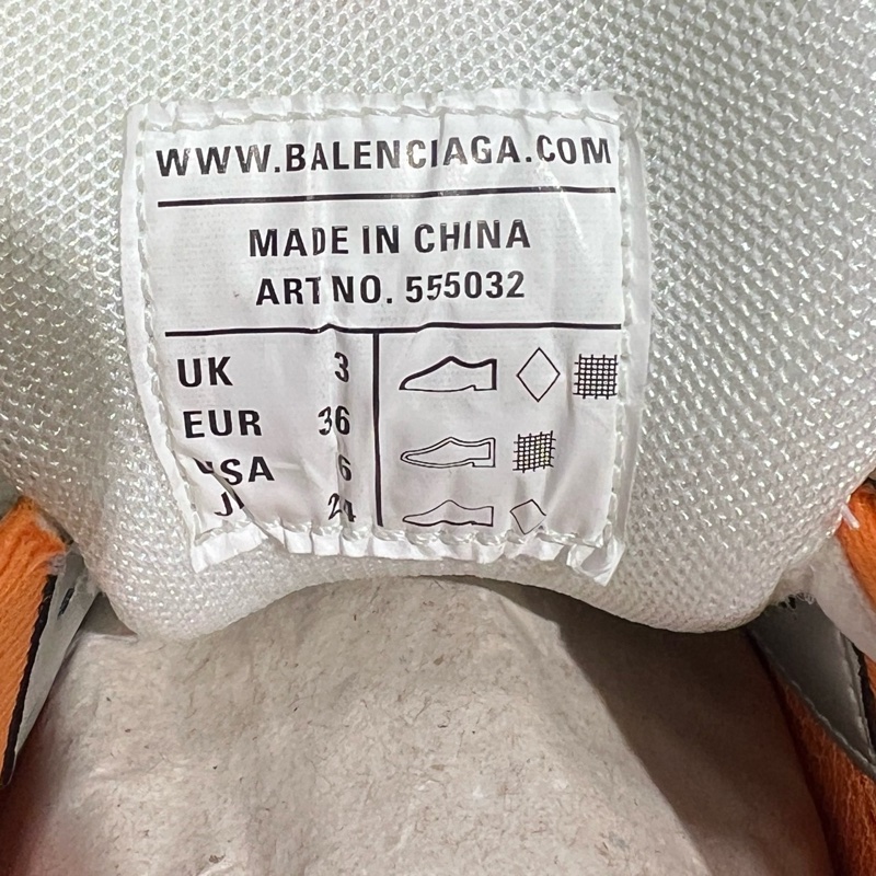 巴黎世家track白橙LED款Eu36-6