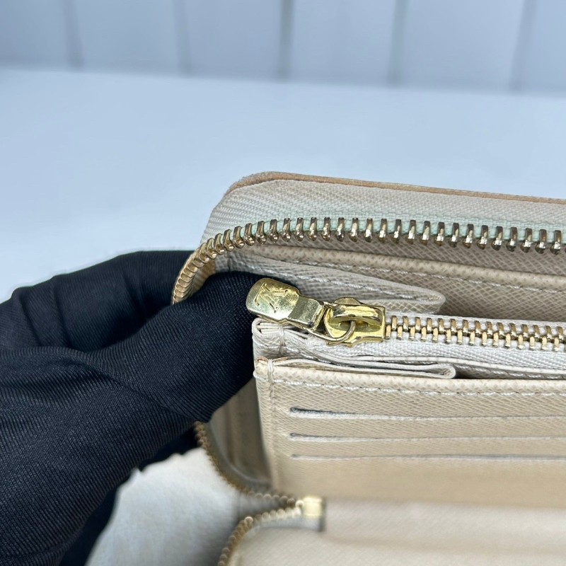 LV/路易威登  經典白棋盤格拉鏈錢包手拿包 拉鏈開合實用便捷 內裡卡槽豐富-17