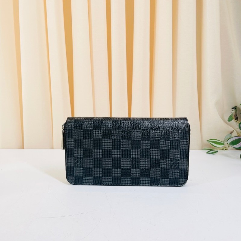 LV路易威登  zippy系列黑棋盤格拉鏈長款錢包  經典棋盤格拉鏈設計 內部空間大卡位多 實用性強-5