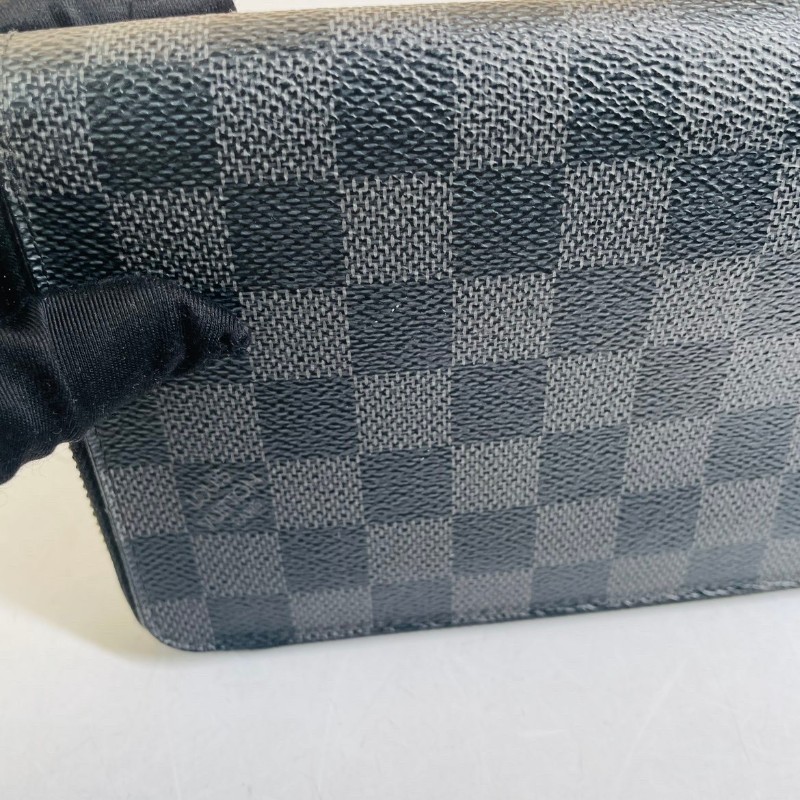 LV路易威登  zippy系列黑棋盤格拉鏈長款錢包  經典棋盤格拉鏈設計 內部空間大卡位多 實用性強-6