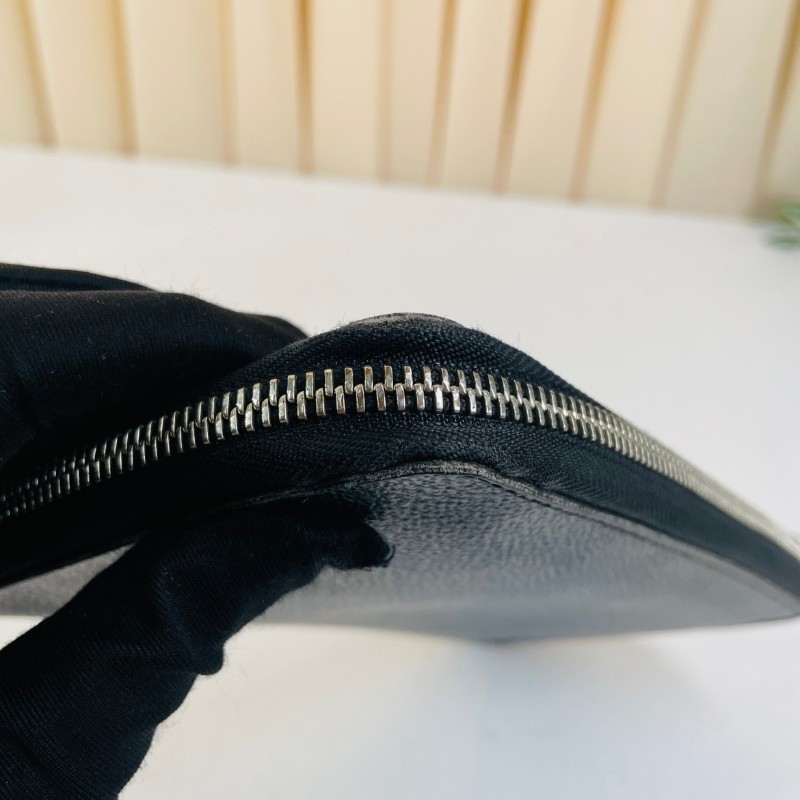 LV路易威登  zippy系列黑棋盤格拉鏈長款錢包  經典棋盤格拉鏈設計 內部空間大卡位多 實用性強-14