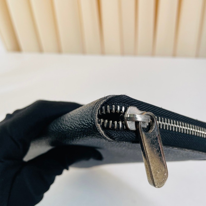 LV路易威登  zippy系列黑棋盤格拉鏈長款錢包  經典棋盤格拉鏈設計 內部空間大卡位多 實用性強-16