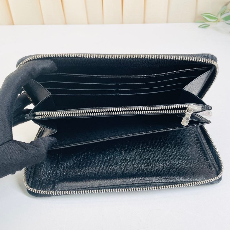 LV路易威登  zippy系列黑棋盤格拉鏈長款錢包  經典棋盤格拉鏈設計 內部空間大卡位多 實用性強-22