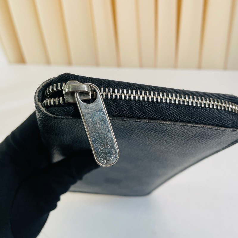 LV路易威登  zippy系列黑棋盤格拉鏈長款錢包  經典棋盤格拉鏈設計 內部空間大卡位多 實用性強-26