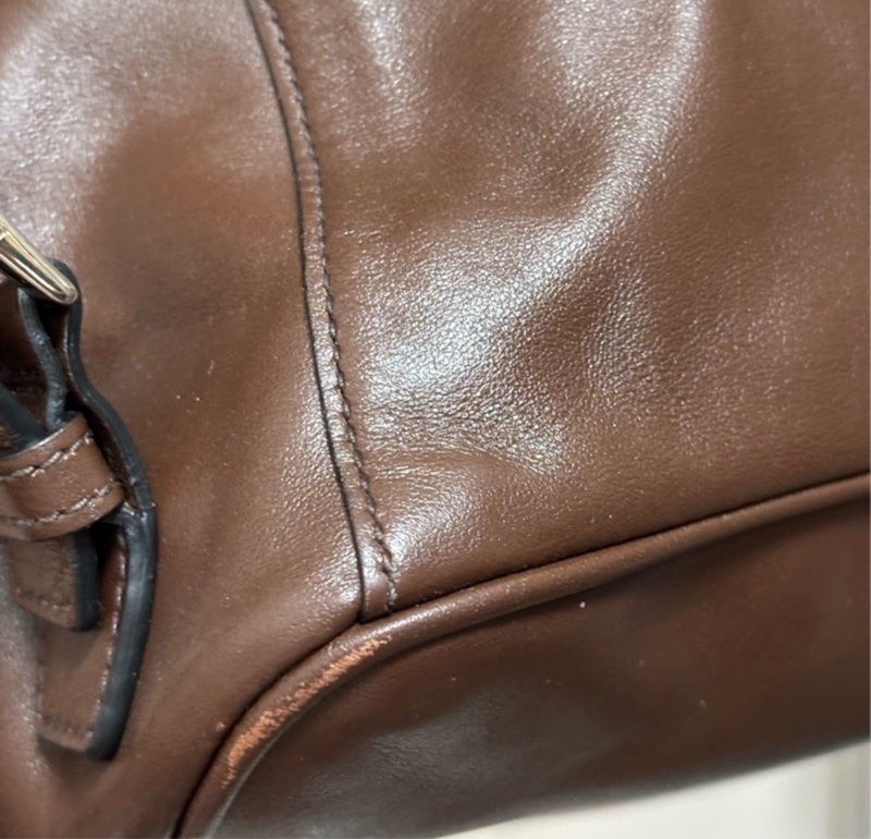 Prada後背包 皮革款 咖啡色🍁-4