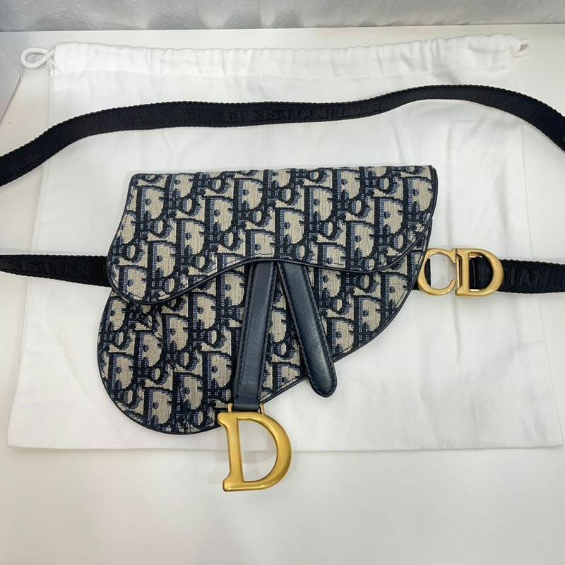 【包稅】DIOR Christian Dior Oblique 馬鞍包腰包-6