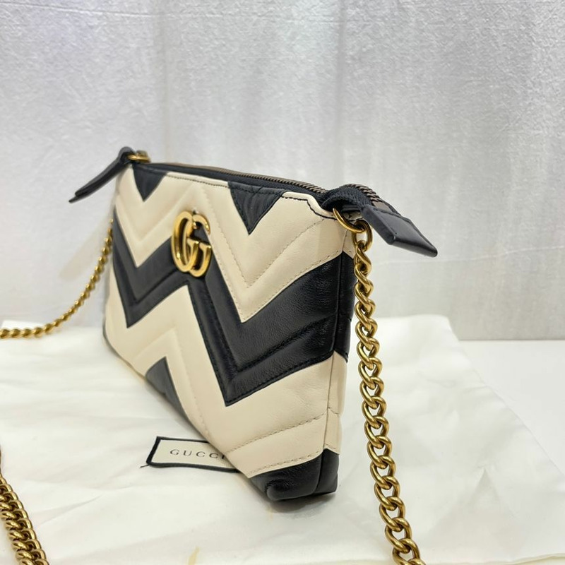 【包稅】GUCCI GG 標誌 Marmont 馬特拉塞迷你斜背包 443447-3