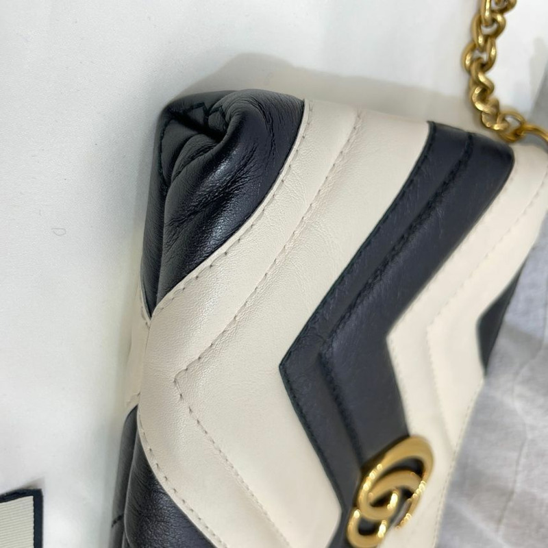 【包稅】GUCCI GG 標誌 Marmont 馬特拉塞迷你斜背包 443447-5