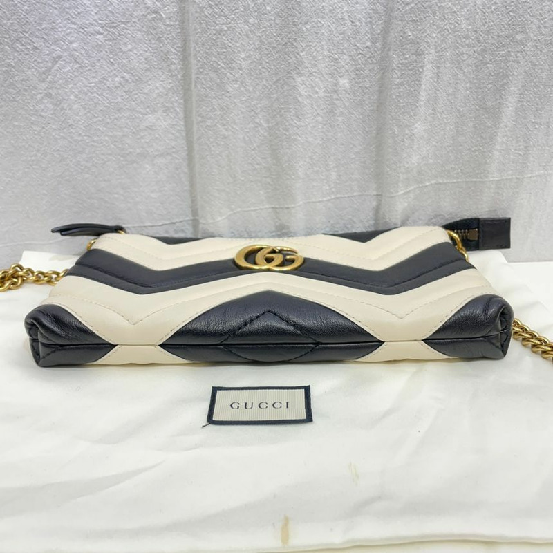 【包稅】GUCCI GG 標誌 Marmont 馬特拉塞迷你斜背包 443447-6