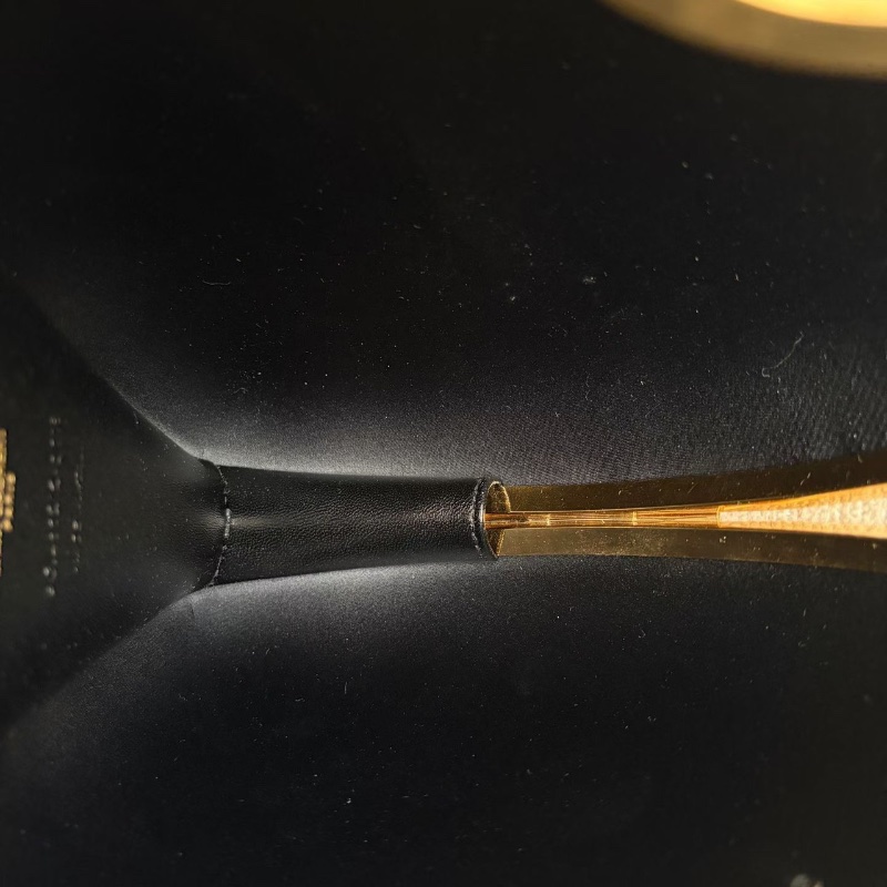 YSL 黑色愛心鏈條包 黑色 金扣15*20*6 98新配件塵袋-2