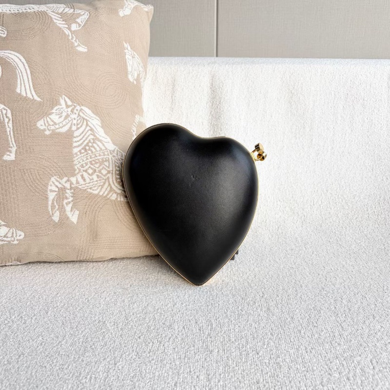 YSL 黑色愛心鏈條包 黑色 金扣15*20*6 98新配件塵袋-7