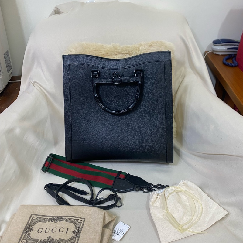 Gucci Diana 竹節手把托特包-37