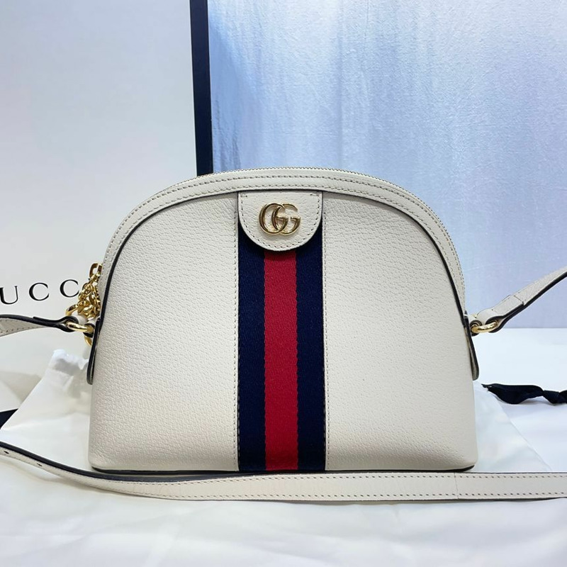 【包稅】GUCCI Ophidia 白色小號斜背包 499621-0