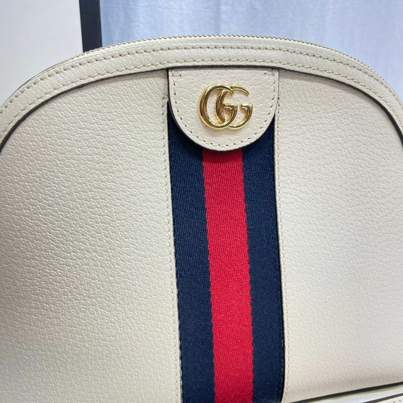 【包稅】GUCCI Ophidia 白色小號斜背包 499621-2