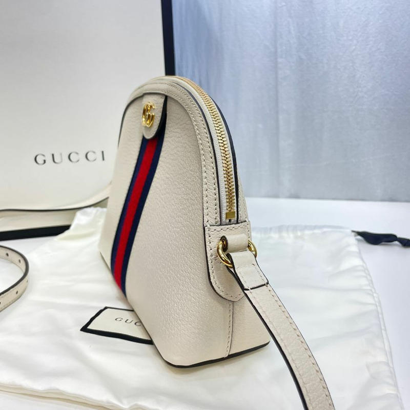 【包稅】GUCCI Ophidia 白色小號斜背包 499621-3