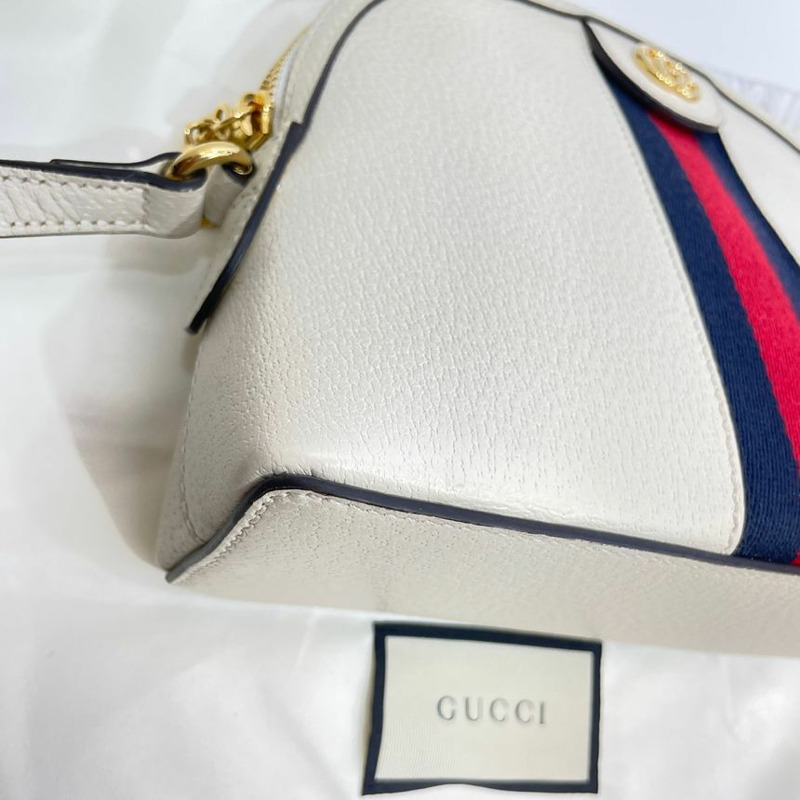 【包稅】GUCCI Ophidia 白色小號斜背包 499621-5
