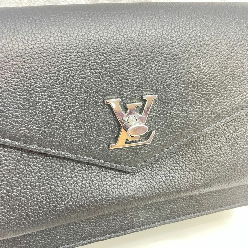 【包稅】LOUIS VUITTON Mylockme Pochette Chain 黑色斜背包-2