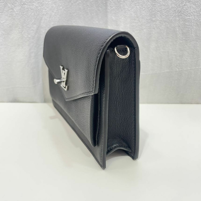 【包稅】LOUIS VUITTON Mylockme Pochette Chain 黑色斜背包-3