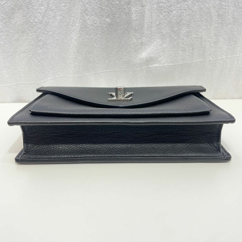 【包稅】LOUIS VUITTON Mylockme Pochette Chain 黑色斜背包-6