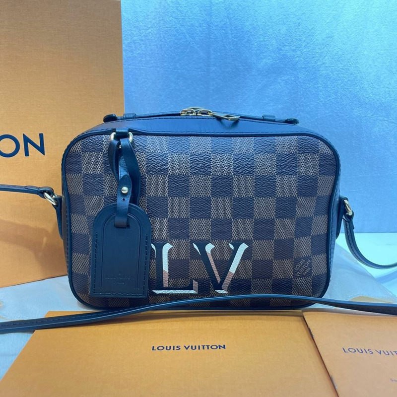 【包稅】LOUIS VUITTON N40189 聖莫尼卡 Damier 斜背包-0