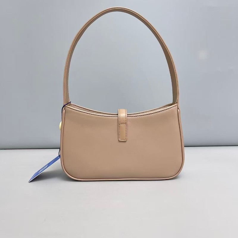 YSL LE 5 À 7系列奶茶色全皮小號包-1