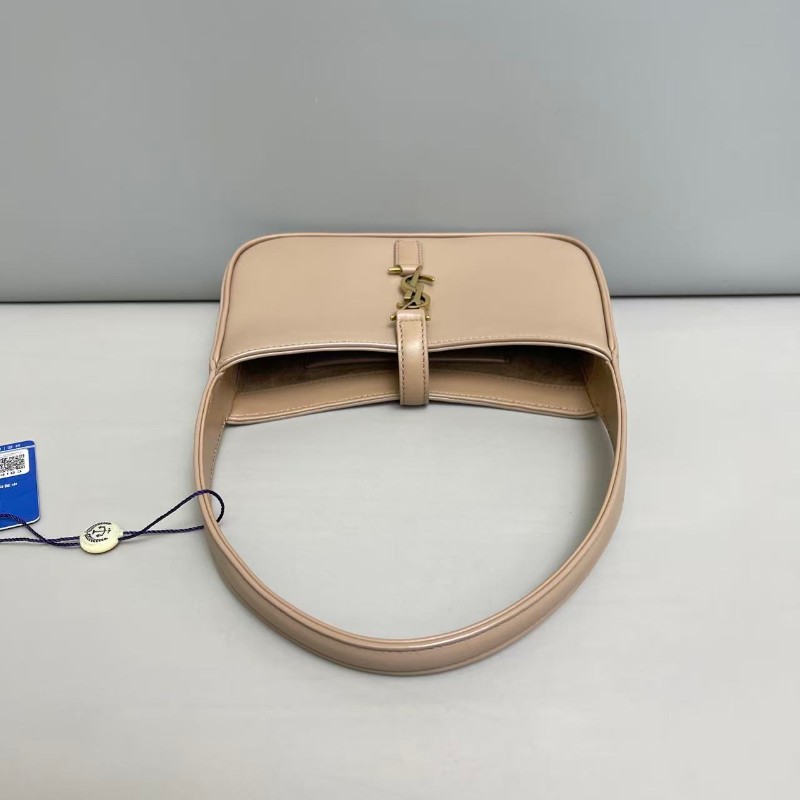 YSL LE 5 À 7系列奶茶色全皮小號包-7