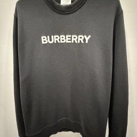 Burberry 男士Logo純棉貼身衛衣 黑