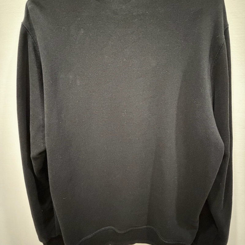 Burberry 男士Logo純棉貼身衛衣 黑-1