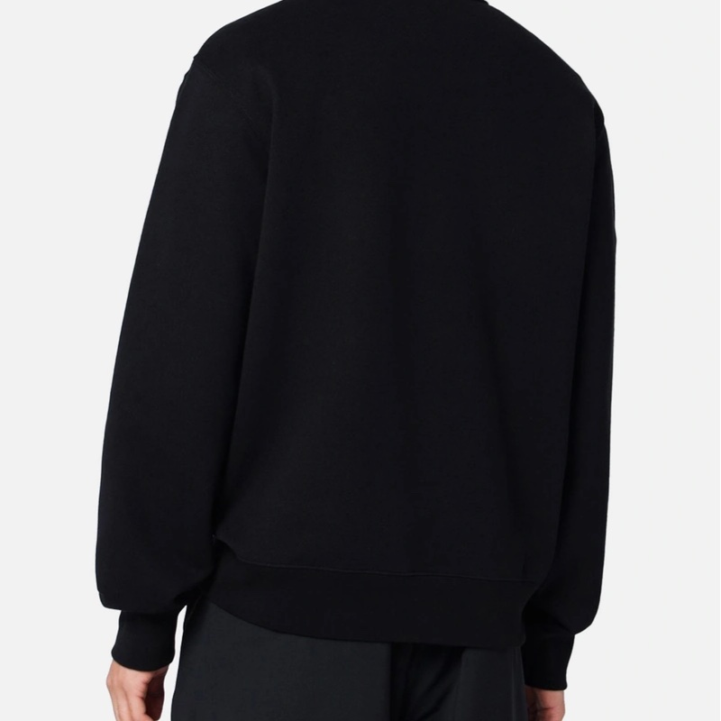 Burberry 男士Logo純棉貼身衛衣 黑-4