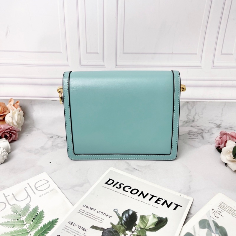 LV DAUPHINE 達芙妮藍色肩背包20×15×8cm 98新配件盒子塵袋-5