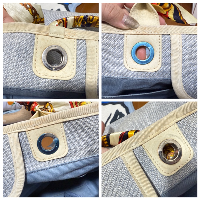 Chanel大號沙灘包（藍白）-2