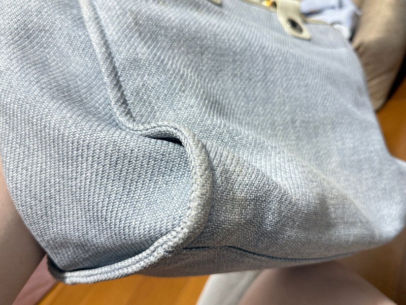 Chanel大號沙灘包（藍白）-11