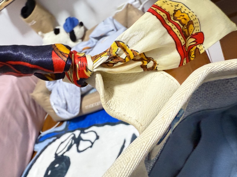 Chanel大號沙灘包（藍白）-25