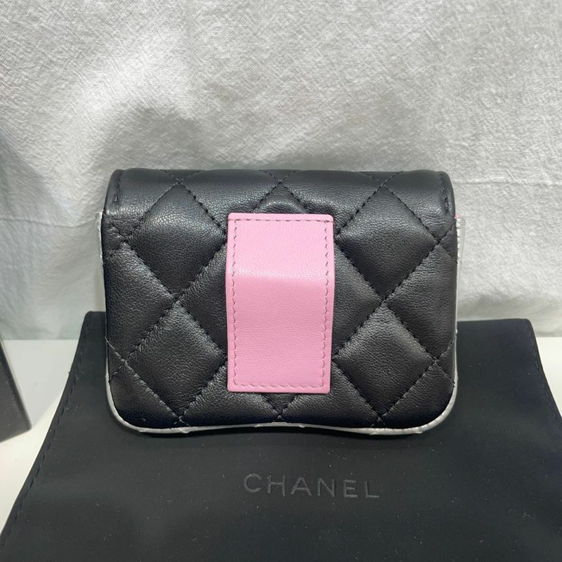 【包稅】CHANEL 迷你鏈條黑色腰包-6