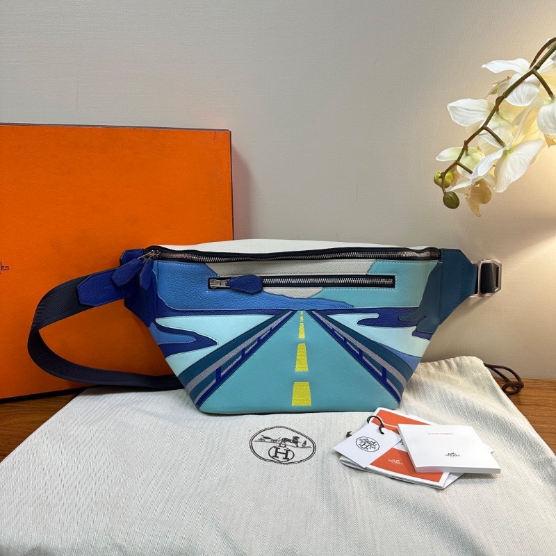 HERMES cityslide無盡之路腰包40*21*10 98新配件盒子塵袋-1