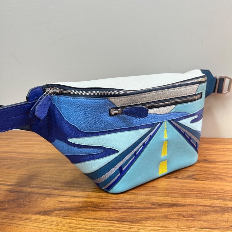 HERMES cityslide無盡之路腰包40*21*10 98新配件盒子塵袋-2