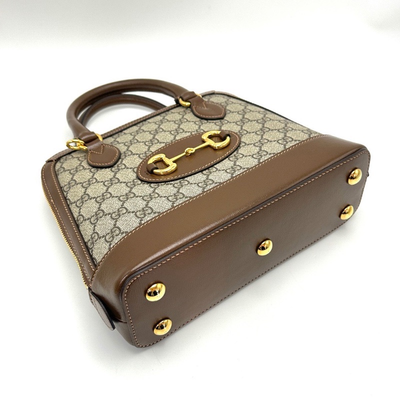 GUCCI 老花金扣1955貝殼手提肩背斜背包25*22*9 98新配件塵袋-5