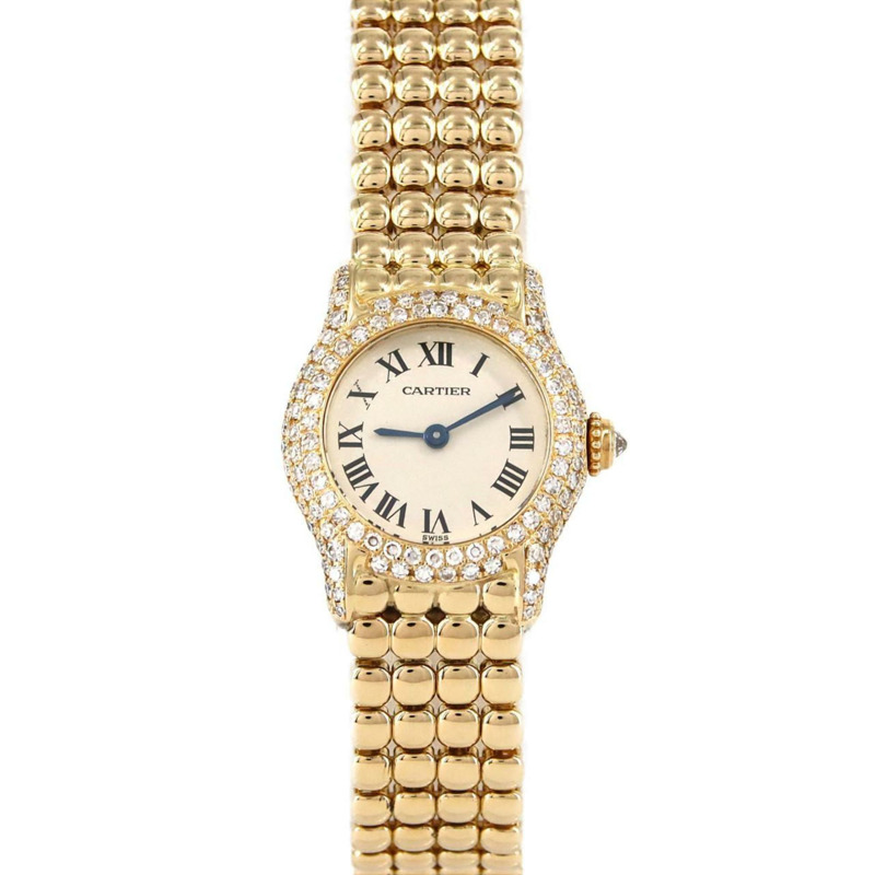 卡地亞 Victoria SM YG 3D WB4007P2 石英錶-0