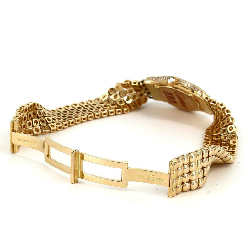 卡地亞 Victoria SM YG 3D WB4007P2 石英錶-7