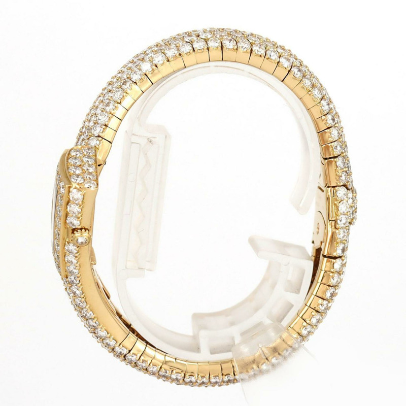 卡地亞黃金石英錶-2