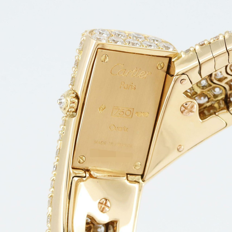 卡地亞黃金石英錶-7