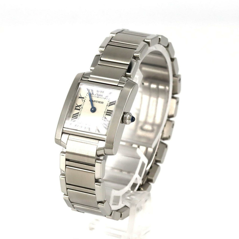 卡地亞 Tank Française SM W51008Q3 不鏽鋼石英錶-1