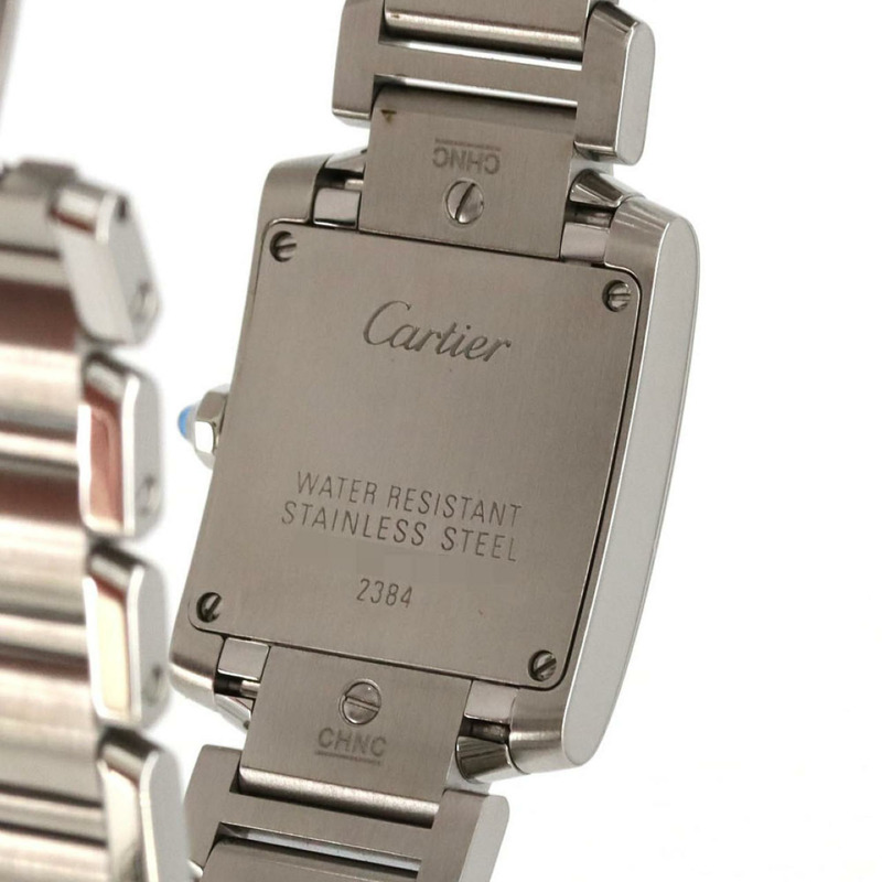 卡地亞 Tank Française SM W51008Q3 不鏽鋼石英錶-6
