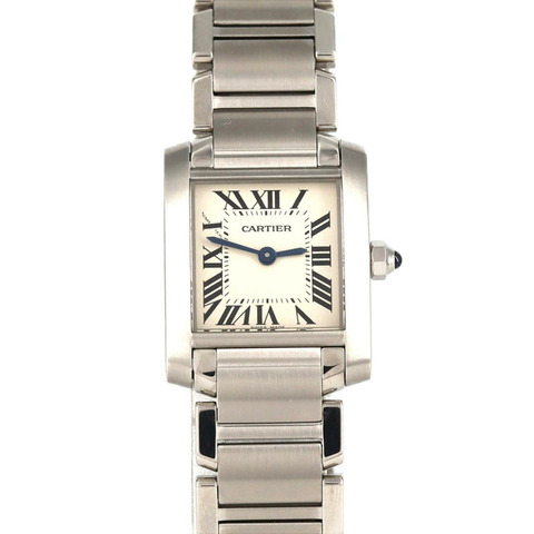 卡地亞 Tank Française SM W51008Q3 不鏽鋼石英錶